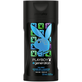 Playboy Generation for Him 2v1 sprchový gel a šampon pro muže 250 ml