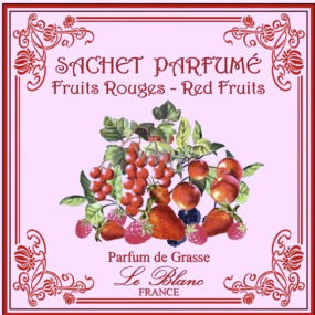 Le Blanc Fruits Rouges - Červené ovoce Vonný sáček 11 x 11 cm 8 g
