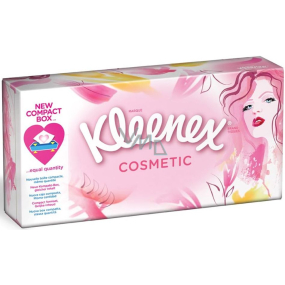 Kleenex Cosmetic papírové kapesníky 3 vrstvé v krabičce 80 kusů