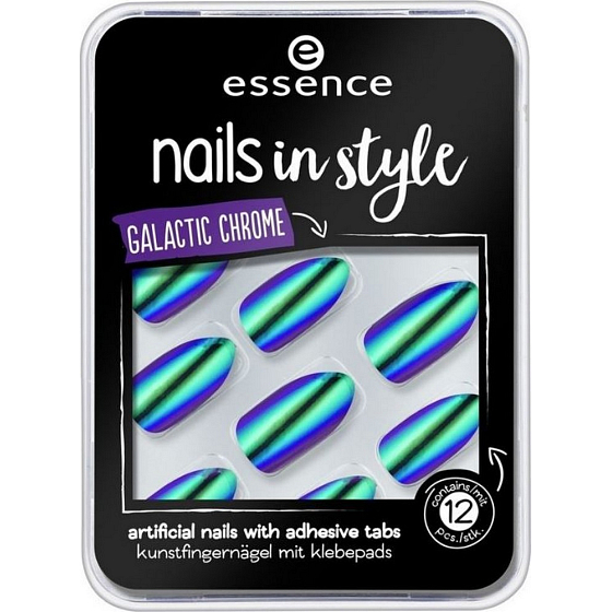 Essence Nails In Style umělé nehty 06 Across The Universe 12 kusů