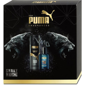 Puma Shake The Night toaletní voda pro muže 50 ml + deodorant sprej 150 ml, dárková sada