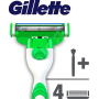 Gillette Mach3 Sensitive holicí strojek + náhradní hlavice 3 kusy pro muže