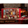 Yankee Candle Adventní kalendář Kniha čajová svíčka 12 kusů + votiv svíčka 12 kusů + svícen, Vánoční dárková sada 2019