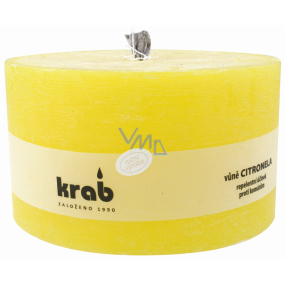 Krab Citronela repelentní zahradní svíčka rustik, hoří 45 hodin, 80 x 140 x 140 mm 1 000 g