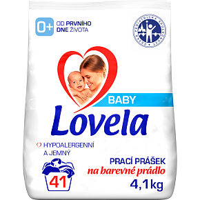 Lovela na barevné prací prášek pro miminka, 41 praní, 4,1 kg Lovela na barevné prací prášek pro miminka, 41 praní, 4,1 kg