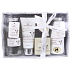 Raphael Rosalee Ovčí mléko sprchový gel 250 ml + tělové mléko 250 ml + tělový peeling 110 ml + sůl do koupele 100 g + toaletní mýdlo 40 g + dřevěný podnos, kosmetická sada