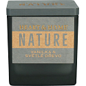 Heart & Home Nature Vanilka a světlé dřevo vonná svíčka velká sklo, doba hoření až 20 hodin 90 g