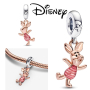 Charm Sterlingové stříbro 925 Disney Medvídek Pú - Prasátko, přívěsek na náramek
