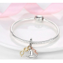 Charm Sterlingové stříbro 925 Harry Potter klobouk, brýle, jizva, 3v1 přívěsek na náramek