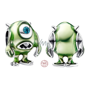 Charm Sterlingové stříbro 925 Disney Pixar Příšerky s.r.o., Mike Wazowski, korálek na náramky