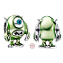 Charm Sterlingové stříbro 925 Disney Pixar Příšerky s.r.o., Mike Wazowski, korálek na náramky, film