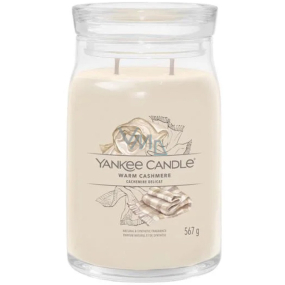 Yankee Candle Warm Cashmere - Hřejivý kašmír vonná svíčka Signature velká sklo 2 knoty 567 g