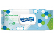 Superfresh Antibacterial vlhčené ubrousky 72 kusů
