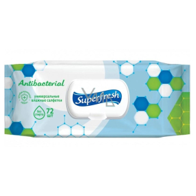 Superfresh Antibacterial vlhčené ubrousky 72 kusů