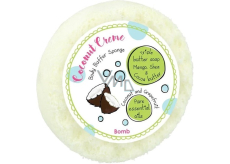 Bomb Cosmetics Coconut Creme - Kokosový krém přírodní sprchová masážní houba s vůní 200 g