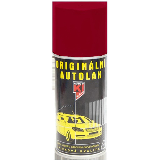 Kwasny Auto-K Color Škoda, originální autolak ve spreji, 8302 červeň apollo, 150 ml