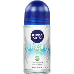 Nivea Men Fresh Kick kuličkový antiperspirant, 50 ml Nivea Men Fresh Kick kuličkový antiperspirant, 50 ml