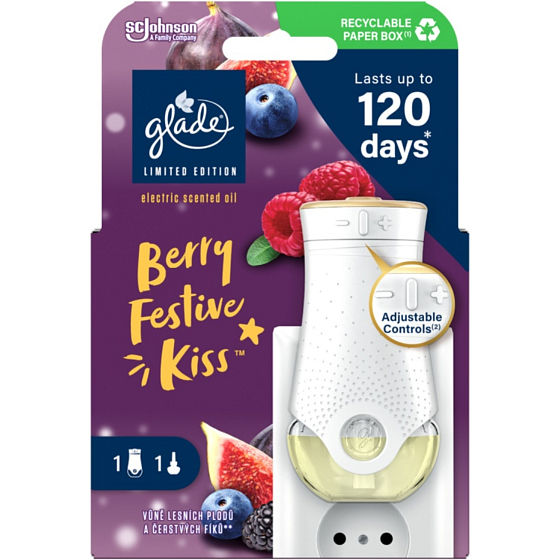Glade osvěžovač vzduchu Electric Berry Festive Kiss, 1 + 20 ml
