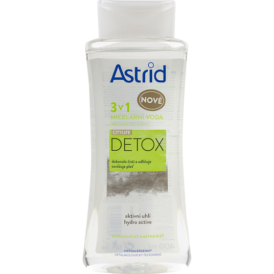Astrid Citylife Detox 3v1 micelární voda, 400 ml