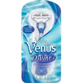 Gillette Venus Divine holicí strojek + náhradní hlavice 2 kusy pro ženy