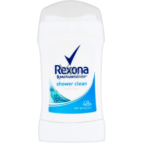 Rexona Shower Clean antiperspirant deodorant stick pro ženy 40 ml