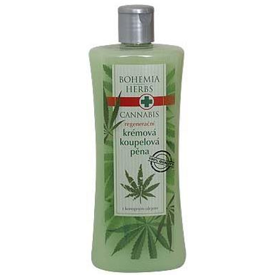 Bohemia Gifts Cannabis Konopný olej regenerační koupelová pěna 500 ml