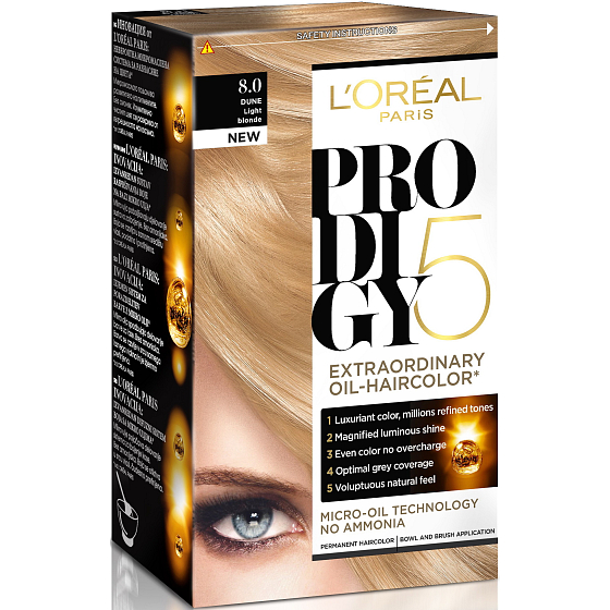 Loreal Paris Prodigy 5 barva na vlasy 8.0 světlá blond