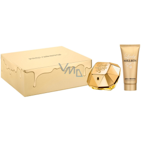 Paco Rabanne Lady Million parfémovaná voda 50 ml + tělové mléko pro ženy 100 ml, dárková sada