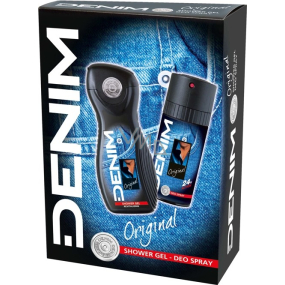 Denim Original sprchový gel pro muže 250 ml + deodorant sprej 150 ml, kosmetická sada