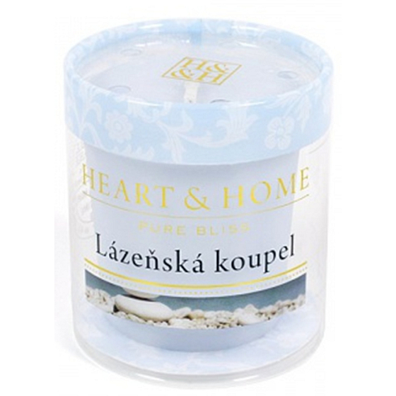 Heart & Home Lázeňská koupel Sojová svíčka bez obalu hoří až 15 hodin 53 g