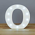 Nekupto Dřevěné LED písmeno O dekorace 16 cm