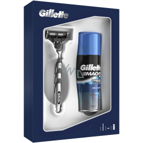 Gillette Mach3 holicí strojek + Extra Comfort gel na holení 75 ml, kosmetická sada pro muže