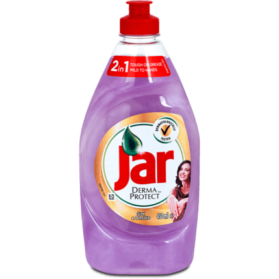 Jar DermaProtect Silk & Orchid Prostředek na ruční mytí nádobí 450 ml