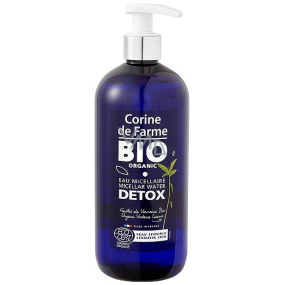 Corine de Farme Bio Organic Detox Verbena micelární čisticí voda pro citlivou pleť dávkovač 500 ml