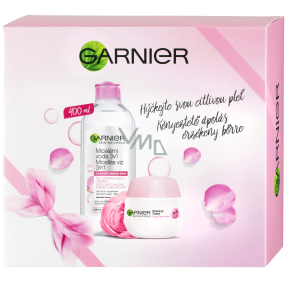 Garnier Skin Rose Sensitive 3v1 micelární voda pro citlivou pleť 400 ml + Botanical 24h hydratační krém pro suchou a citlivou pleť 50 ml, kosmetická sada