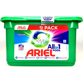 Ariel All-in-1 Pods Color gelové kapsle na barevné prádlo 10 kusů 238 g