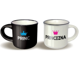 Nekupto Párové mini hrníčky Princ a Princezna 2 x 100 ml