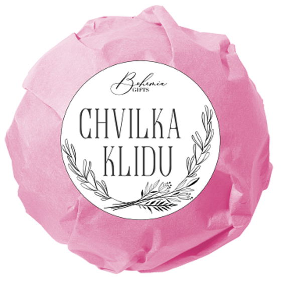 Bohemia Gifts Chvilka klidu šumivá pěnivá koule do koupele 100 g
