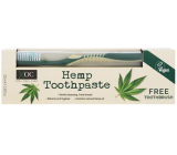 Xoc Hemp Toothpaste zubní pasta s konopným olejem 100 ml + zubní kartáček 1 kus