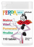 Ferda Mix vitamin C doplněk stravy se sladidly 60 mg 35 g 110 tablet