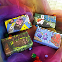 English Soap Make Life Flamazing - Plameňáci přírodní parfémované toaletní mýdlo s bambuckým máslem 190 g
