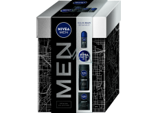 Nivea Men Feeling Ready Deep voda po holení 100 ml + Deep Clean sprchový gel 250 ml + Creme krém 75 ml + Deep kuličkový antiperspirant roll-on 50 ml, kosmetická sada pro muže