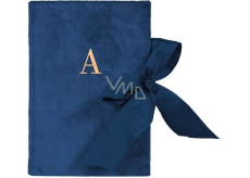Albi Blok s mašlí písmeno A modrý 15 x 21 cm