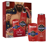 Old Spice Captain deodorant stick 50 ml + 3v1 sprchový gel na tvář, tělo a vlasy 250 ml, kosmetická sada pro muže