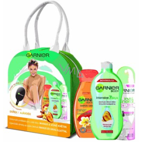 Garnier Wellness Mango tělové mléko 250 ml + šampon 250 ml + deo sprej 150 ml + kartáč na vlasy, kosmetická sada