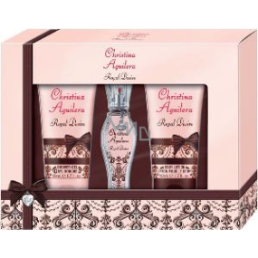 Christina Aguilera Royal Desire parfémovaná voda pro ženy 15 ml + sprchový gel 50 ml + telové mléko 50 ml, dárková sada