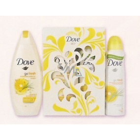 Dove Go Fresh Energize Grep & Citronová antiperspirant deo sprej 150 ml + sprchový gel 250 ml, kosmetická sada