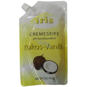 Iris Cremeseife Kokos-Vanille tekuté mýdlo náhradní náplň 500 ml sáček