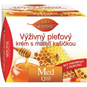 Bione Cosmetics Med a Q10 výživný pleťový krém s mateří kašičkou 51 ml