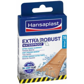 Hansaplast Extra Robust voděodolná náplast 26 x 76 mm 16 kusů